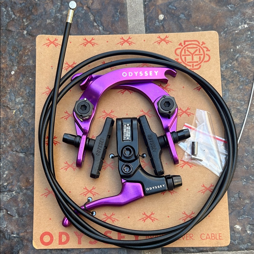 ODYSSEY BMX EVO 2.5 BICYCLE U-BRAKE KIT PURPLE / BLACK LIMITED EDITION SUNDAY